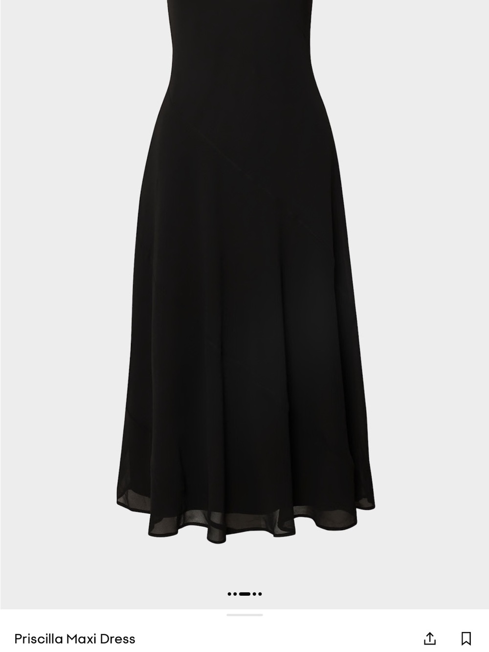 Aritzia Priscilla Maxi Dress — Black